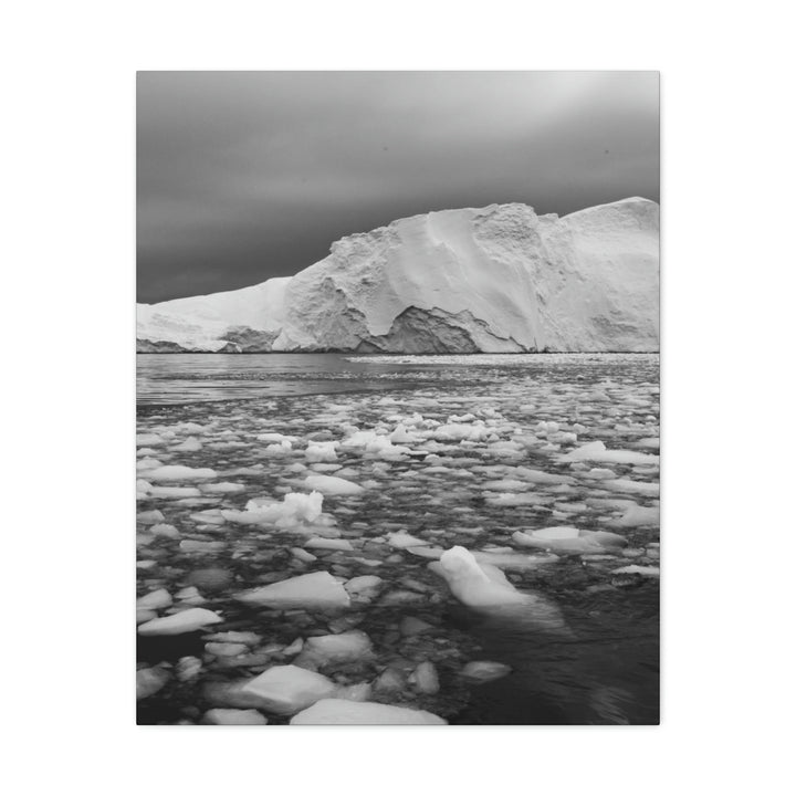 Lane of Ice In Black and White - Canvas