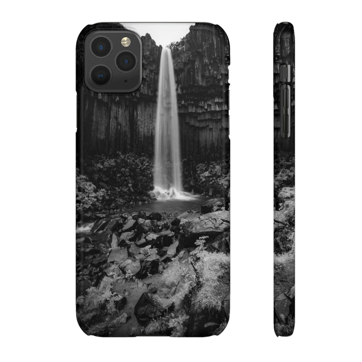 Svartifoss in Black and White - Phone Case