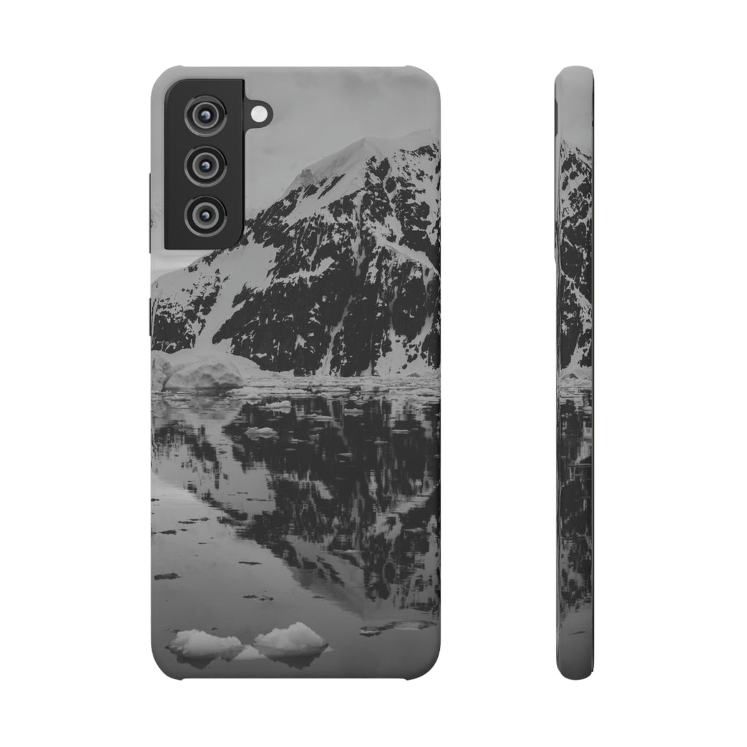 Reflected Calm in Black and White - Phone Case