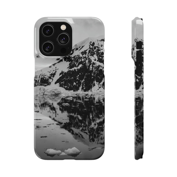 Reflected Calm in Black and White - Phone Case