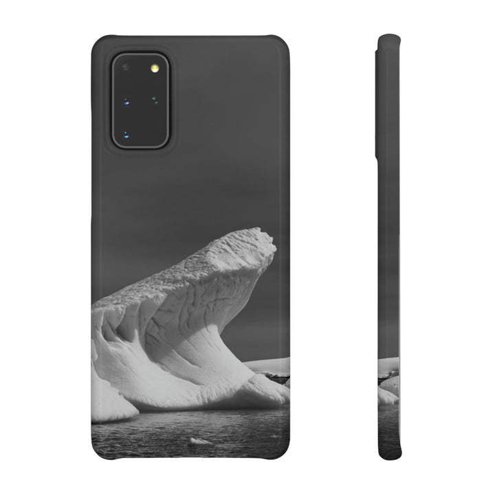 The Angles of an Iceberg in Black and White - Phone Case