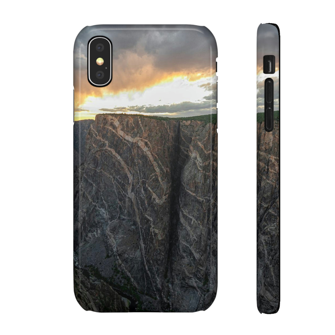 Painted Wall at Sunset Part 1 - Phone Case