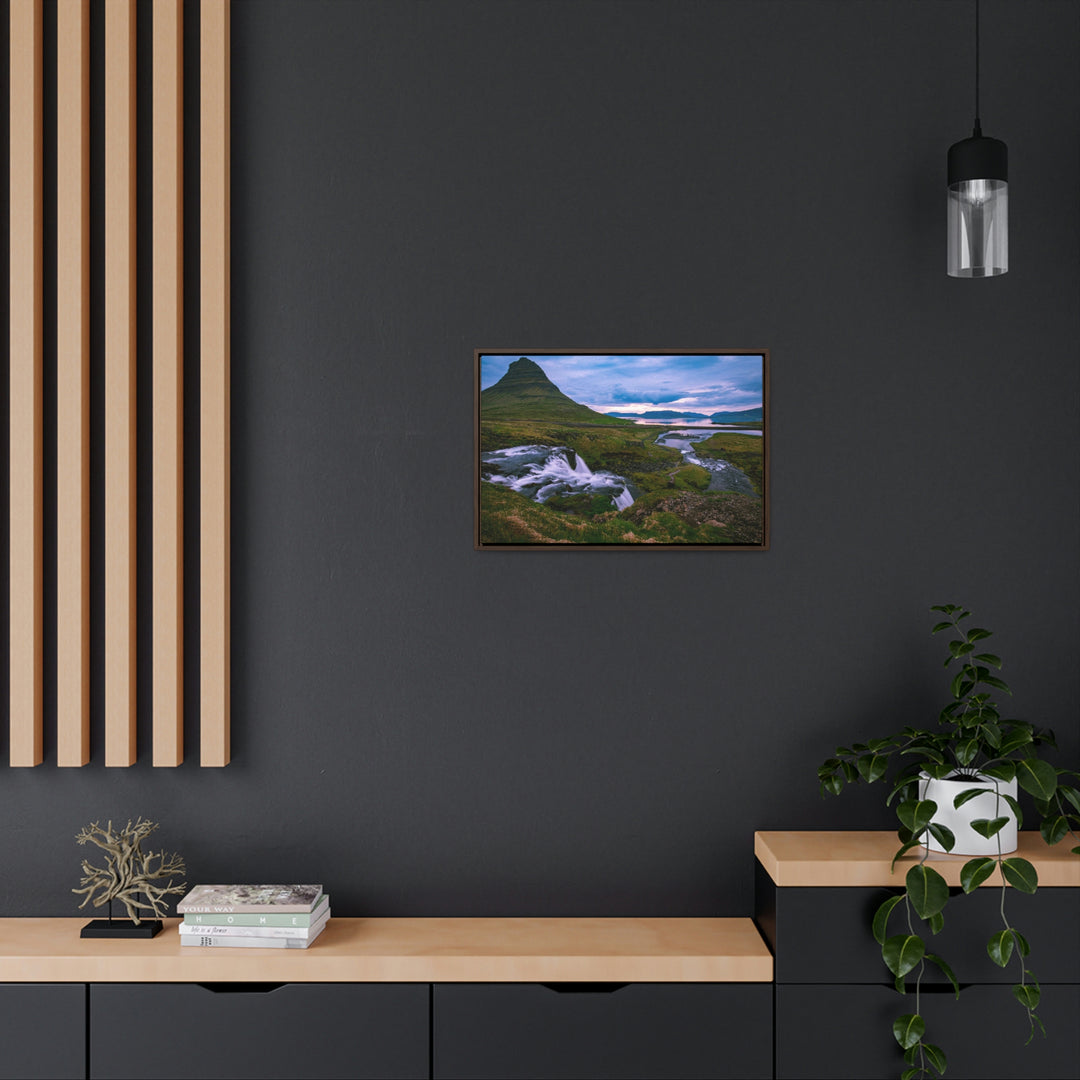 An Icelandic Sunset - Canvas with Frame