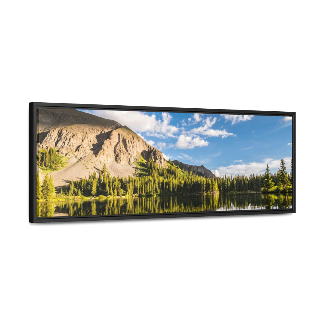 Mountain Scene Reflected - Canvas with Frame