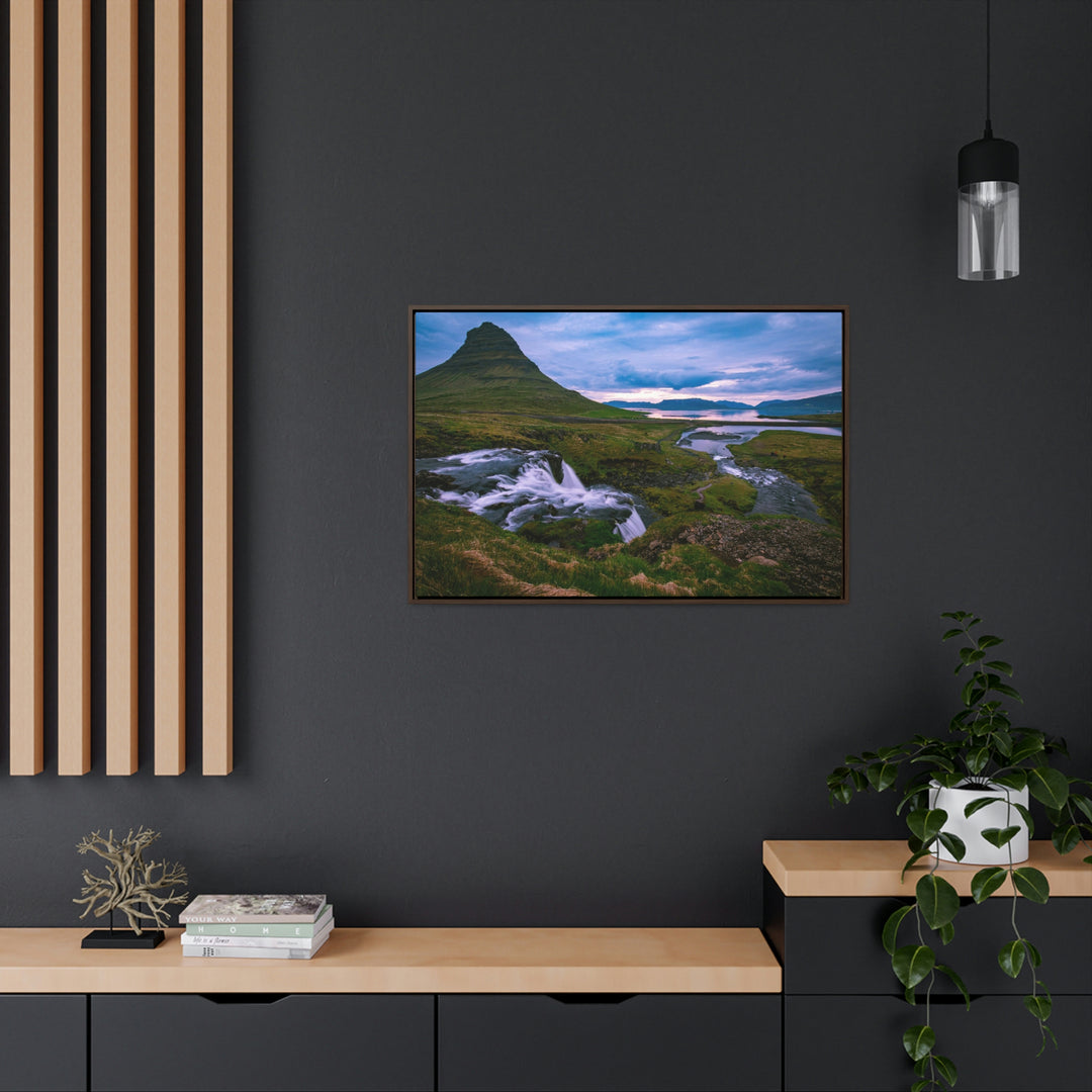 An Icelandic Sunset - Canvas with Frame