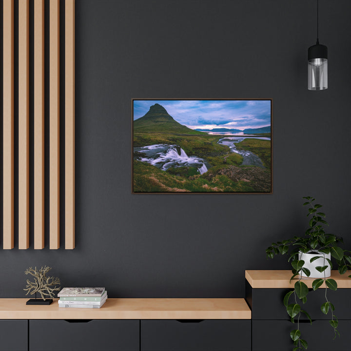 An Icelandic Sunset - Canvas with Frame