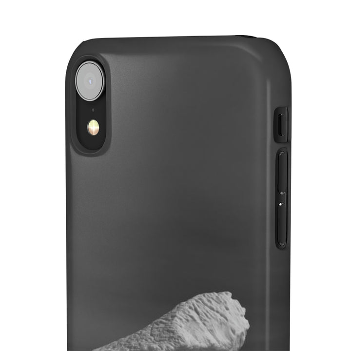 The Angles of an Iceberg in Black and White - Phone Case