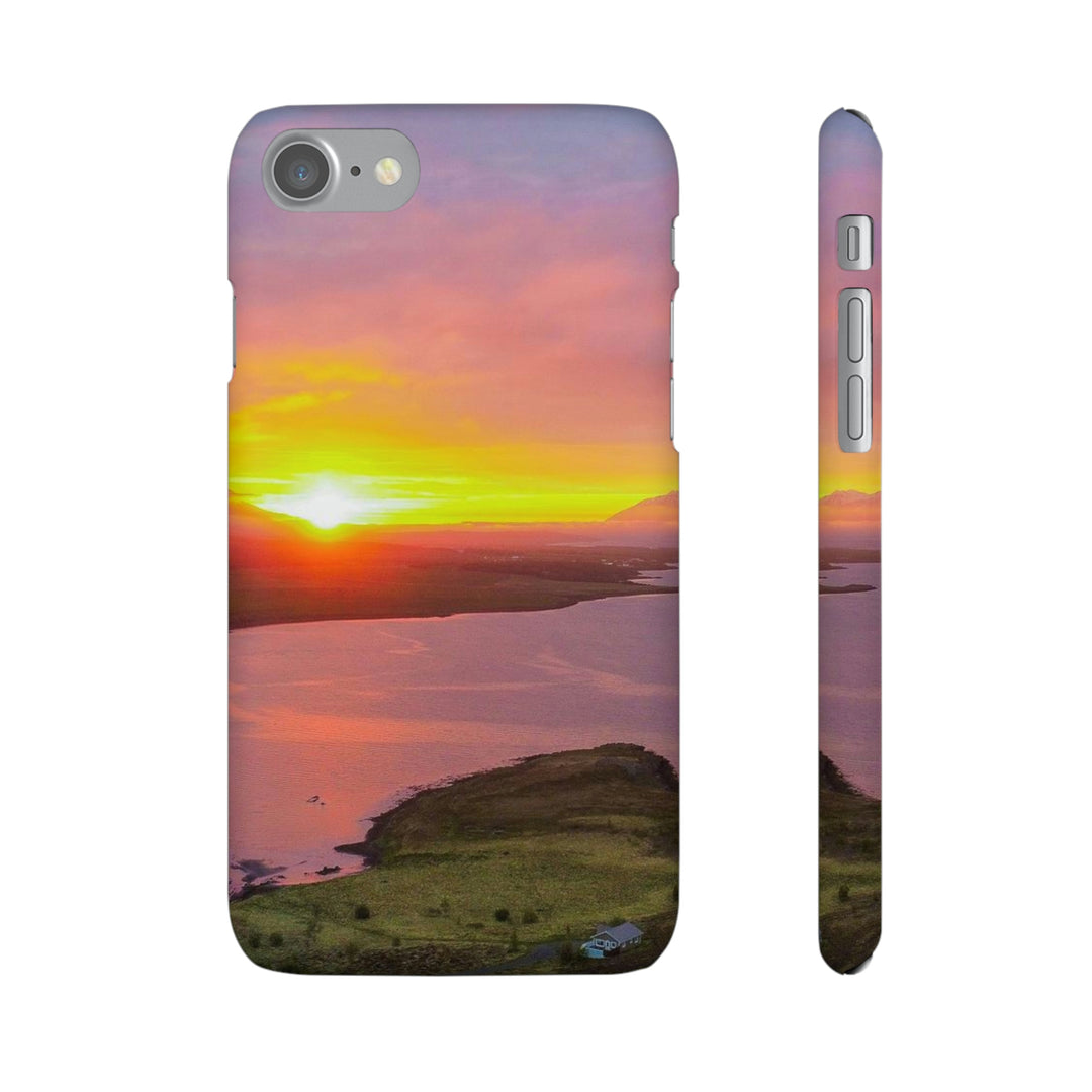 Sunset Over the Fjord Part 1 - Phone Case