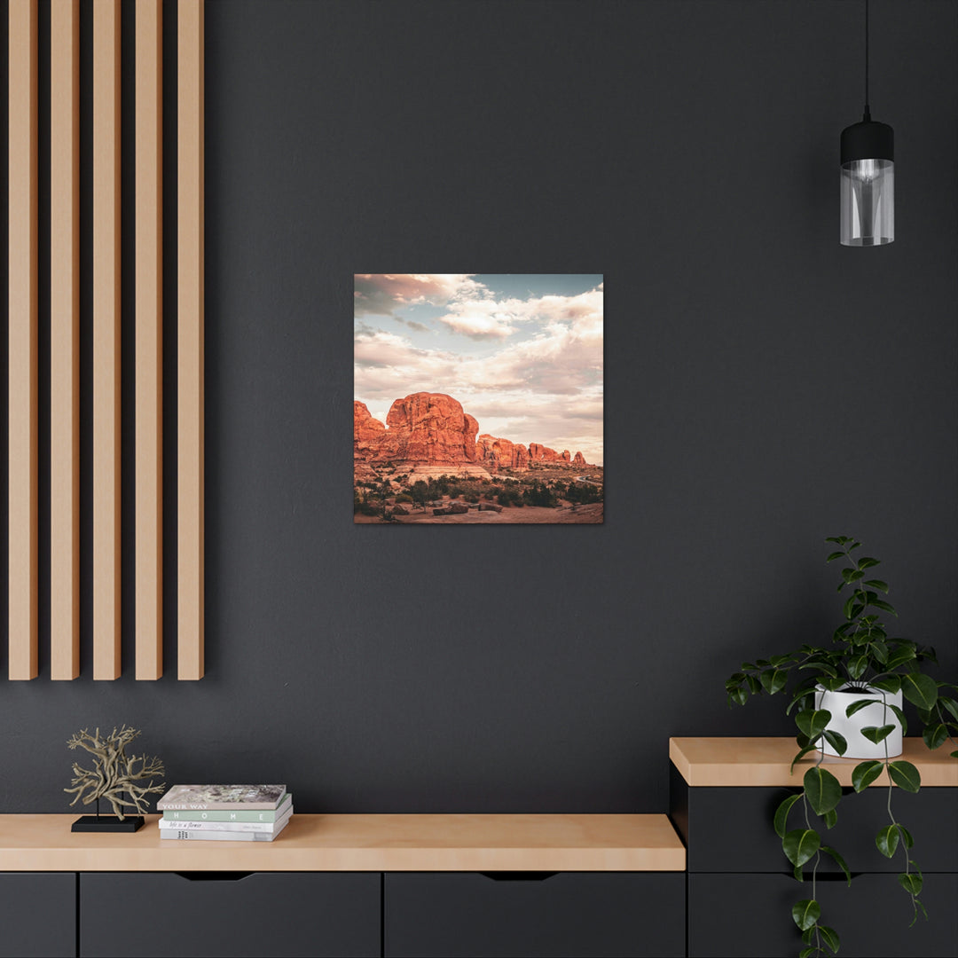 A Desert Sunset - Canvas