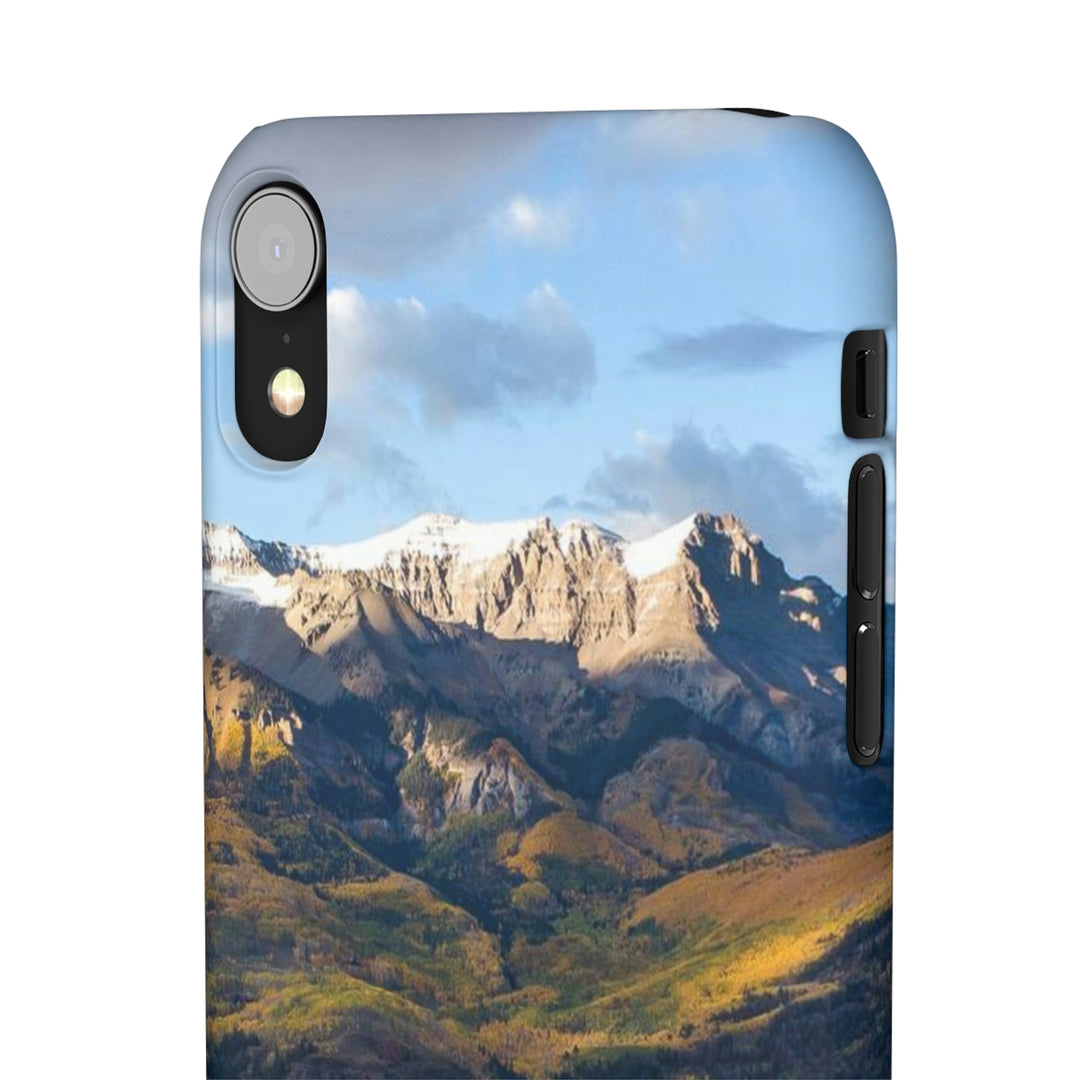 Glowing Mountainside - Phone Case