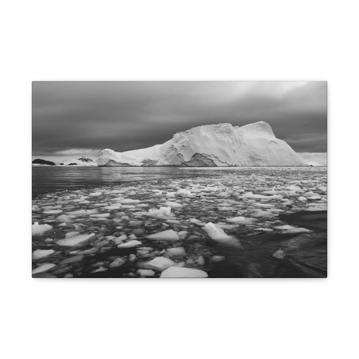 Lane of Ice In Black and White - Canvas