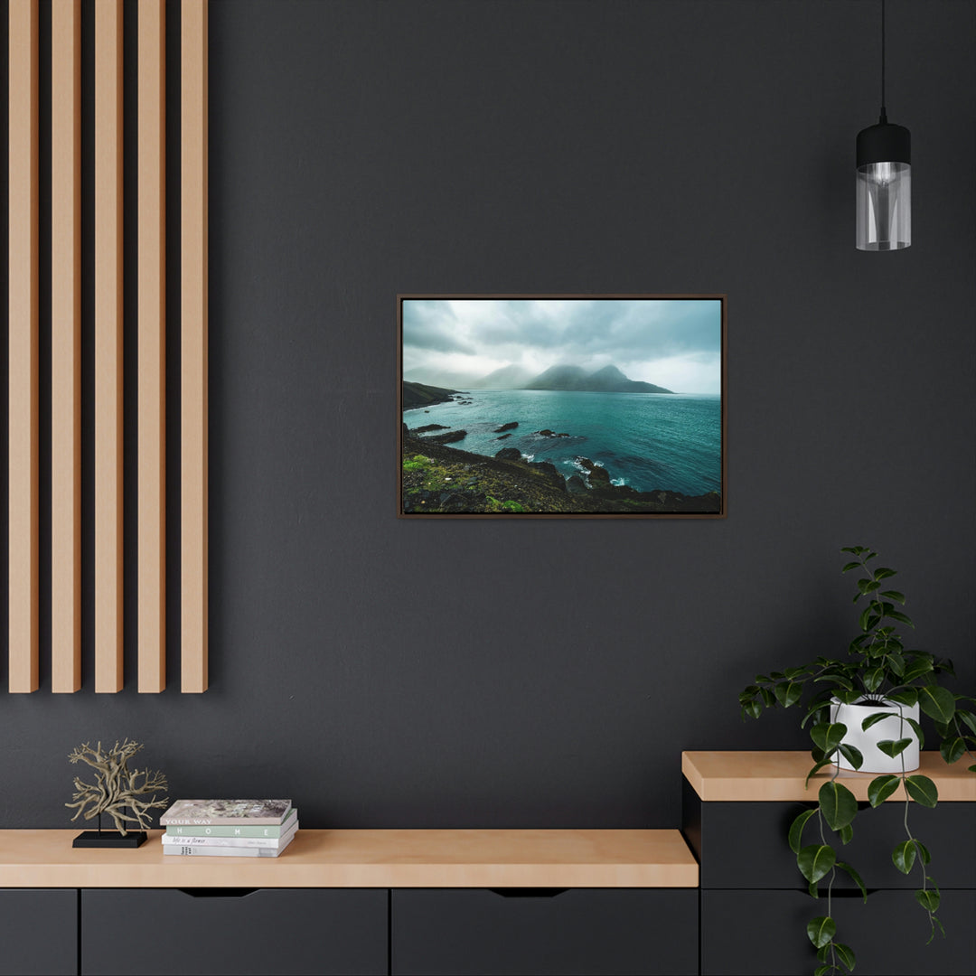 Mystical Mountain View - Canvas with Frame