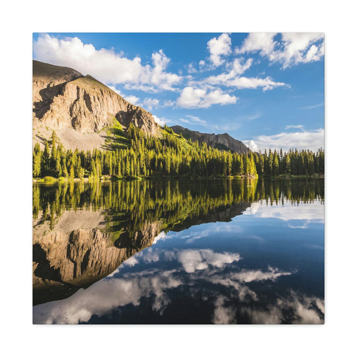 Mountain Scene Reflected - Canvas