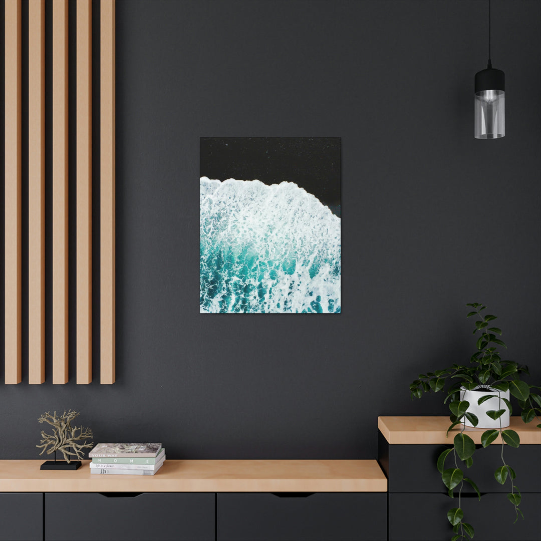 A Wave on Volcanic Sand - Canvas