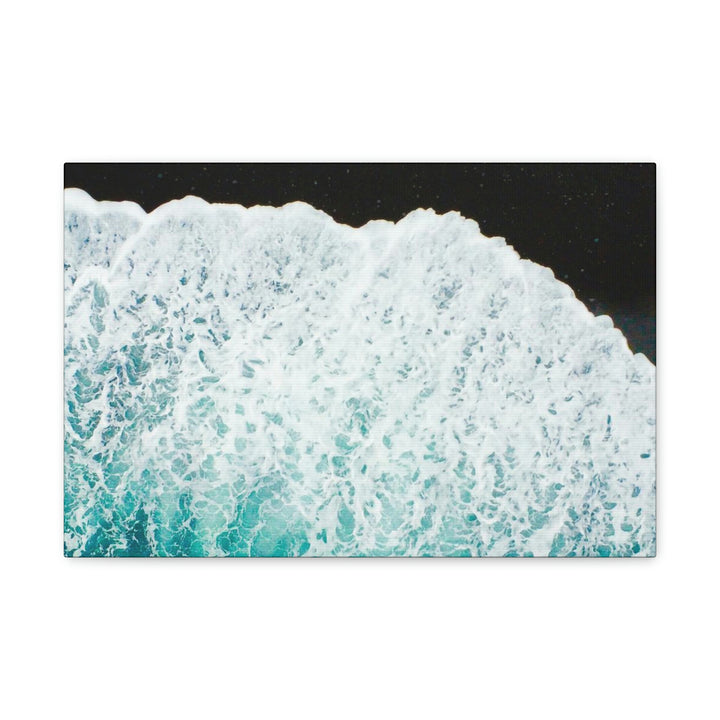 A Wave on Volcanic Sand - Canvas