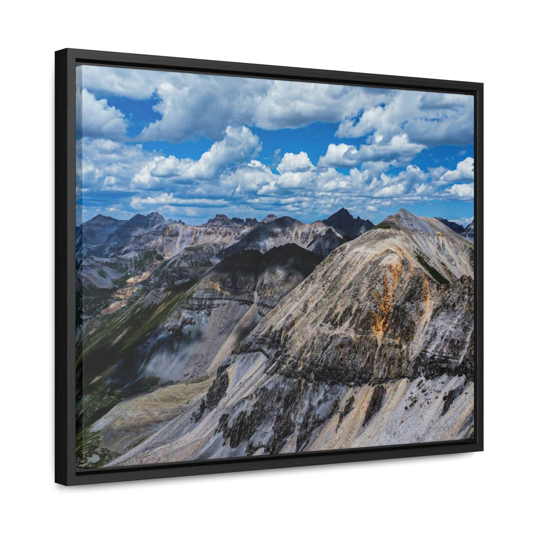 Imogene Pass From the Air - Canvas with Frame