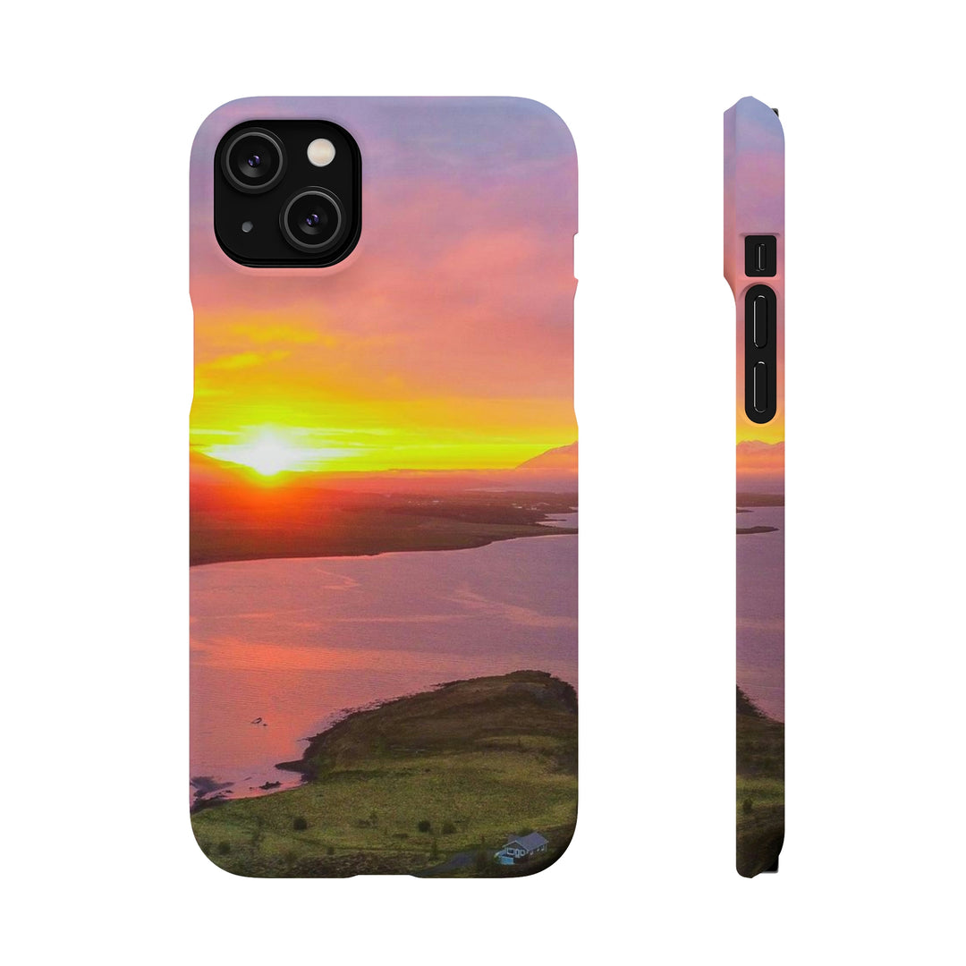 Sunset Over the Fjord Part 1 - Phone Case