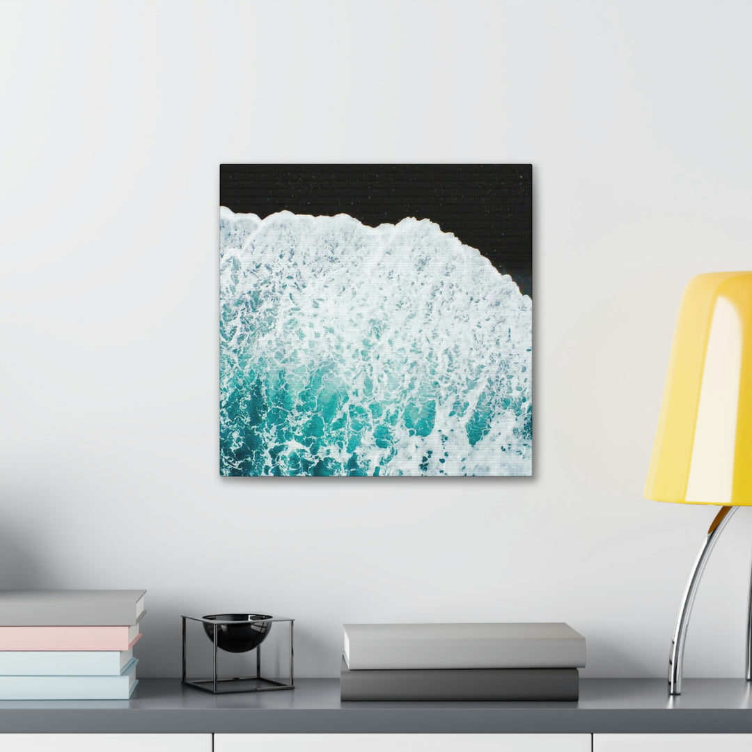 A Wave on Volcanic Sand - Canvas