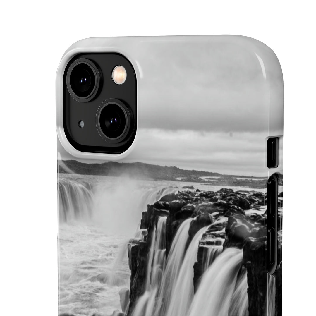 Selfoss in Black and White - Phone Case