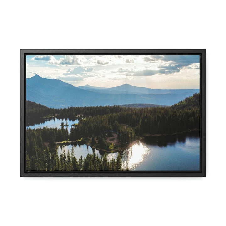 Cool Mountain Lakes - Canvas with Frame