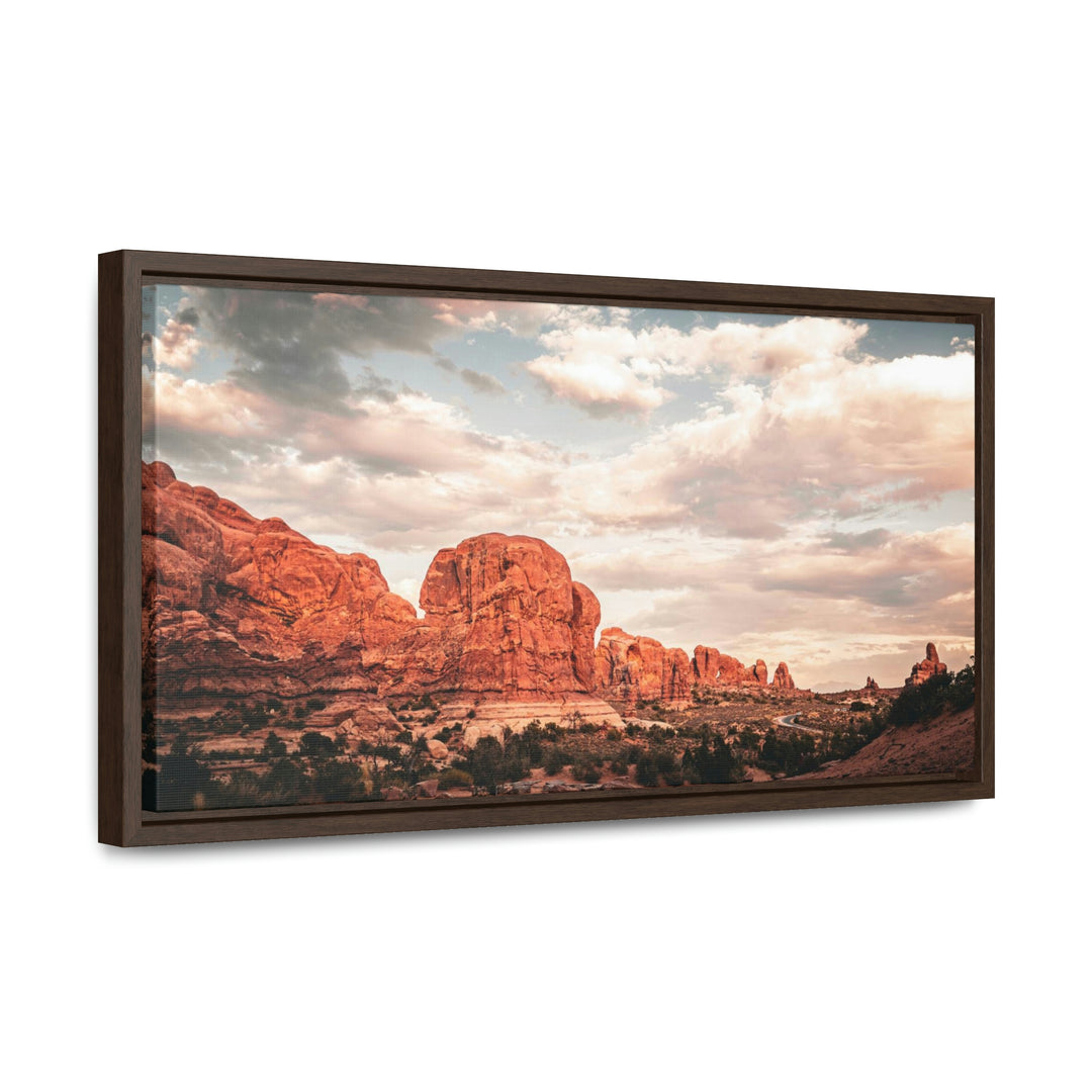 A Desert Sunset - Canvas with Frame