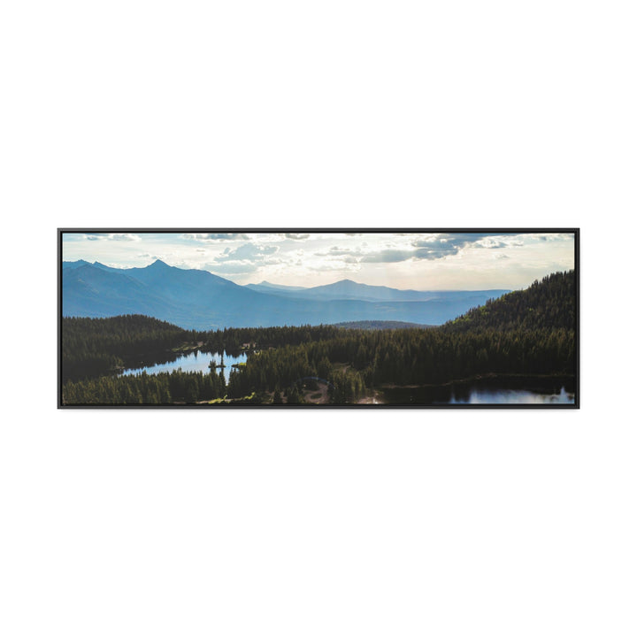 Cool Mountain Lakes - Canvas with Frame