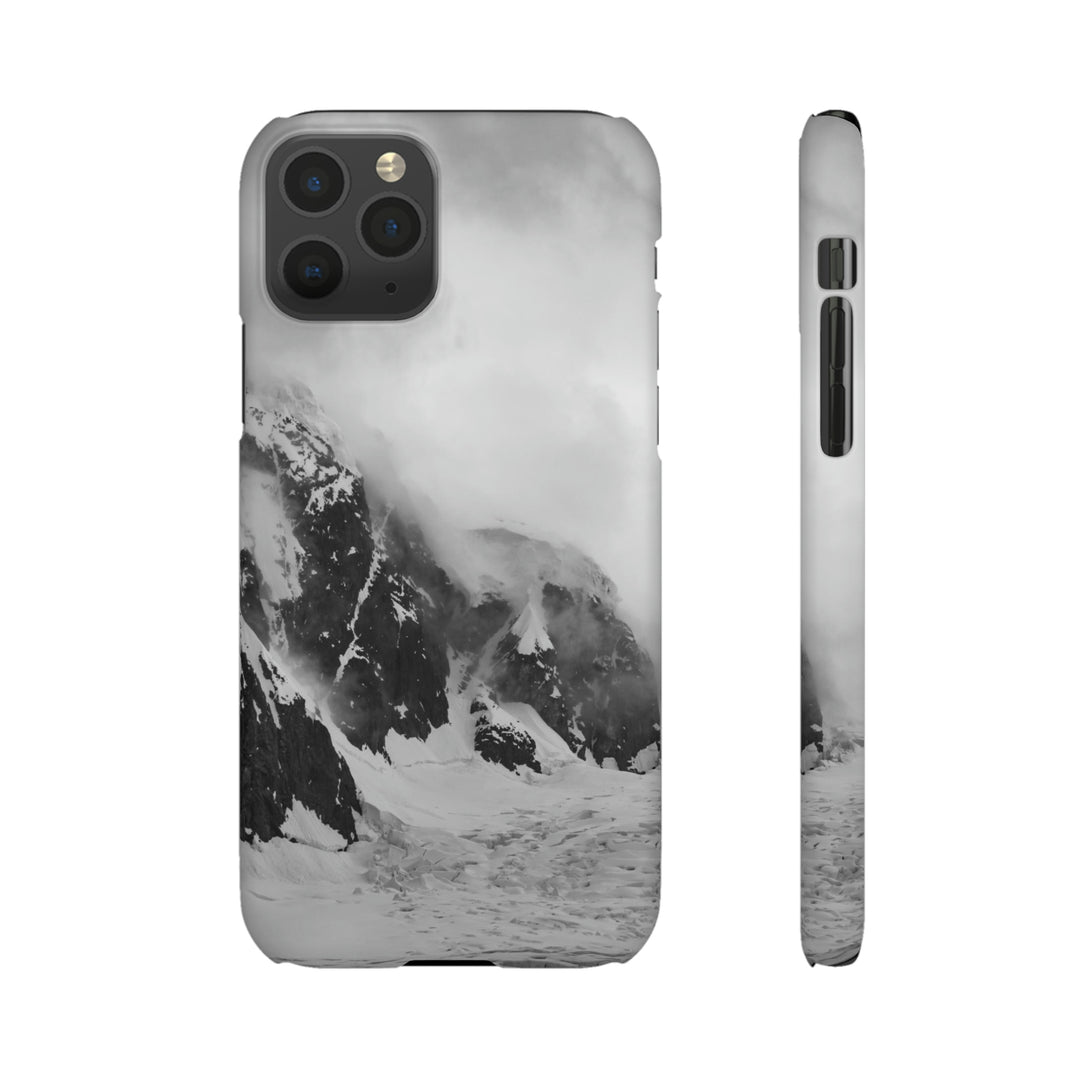 The Mist Descends in Black and White - Phone Case