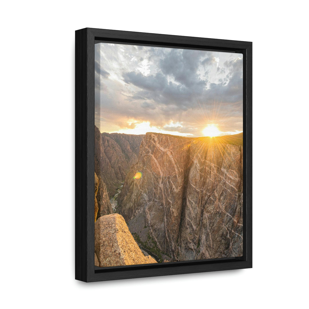 Painted Wall at Sunset Part 2 - Canvas with Frame