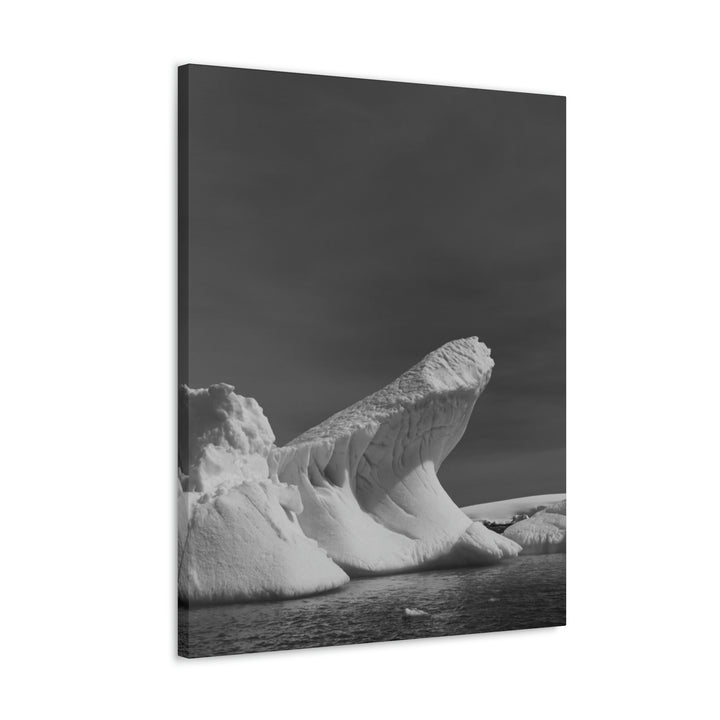 The Angles of an Iceberg in Black and White - Canvas