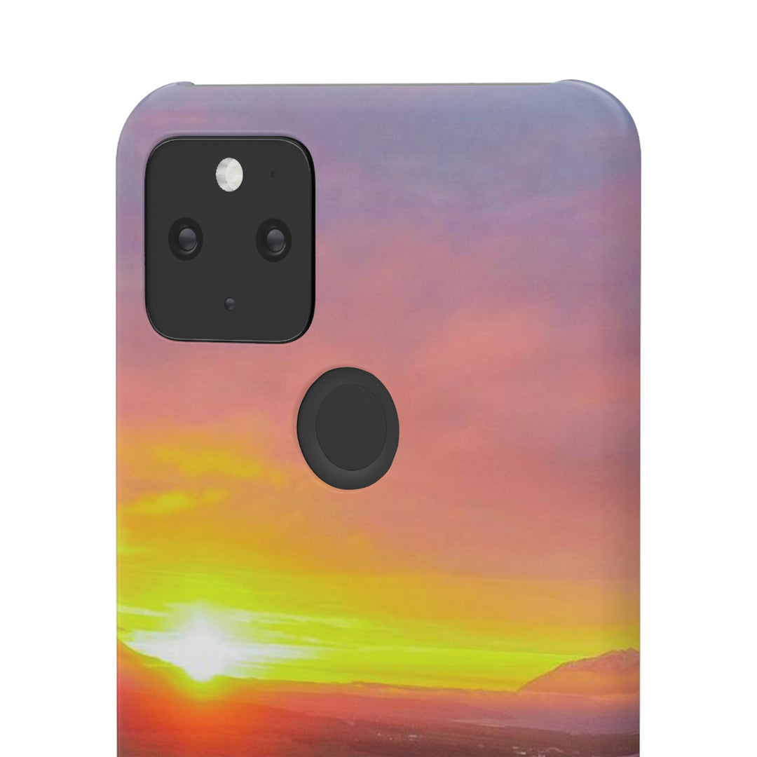 Sunset Over the Fjord Part 1 - Phone Case