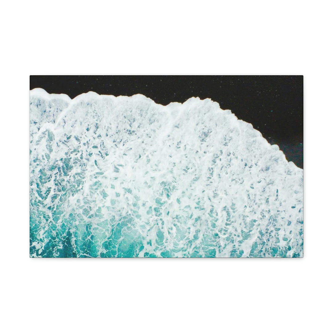 A Wave on Volcanic Sand - Canvas