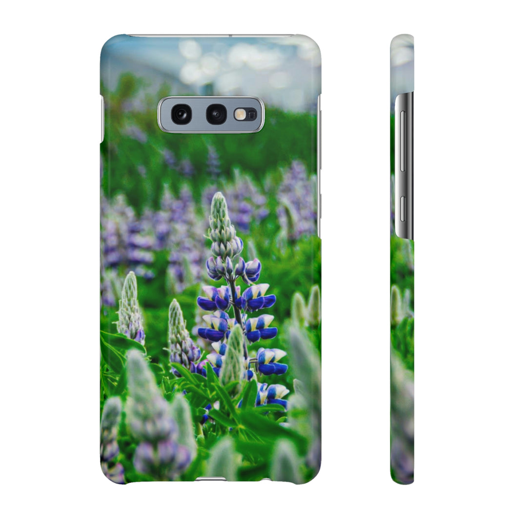 Glowing Lupin with Mountains - Phone Case