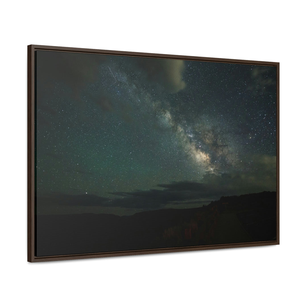 Milky Way Through the Clouds Part 2 - Canvas with Frame