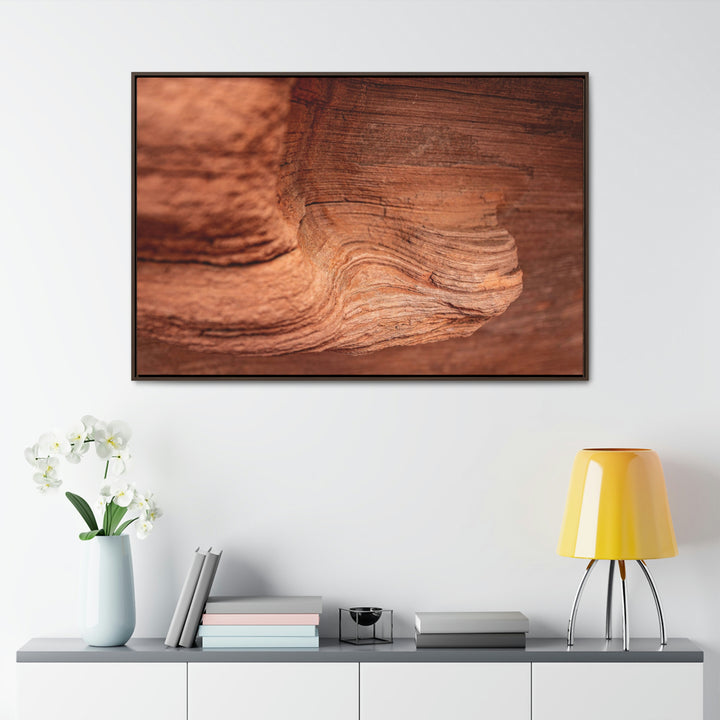 Sedimentary Rock Curves - Canvas with Frame