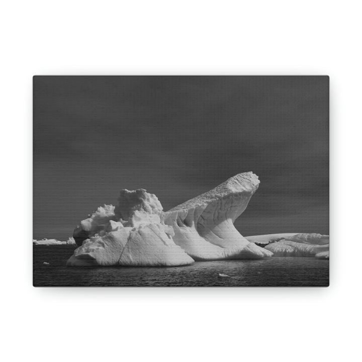 The Angles of an Iceberg in Black and White - Canvas