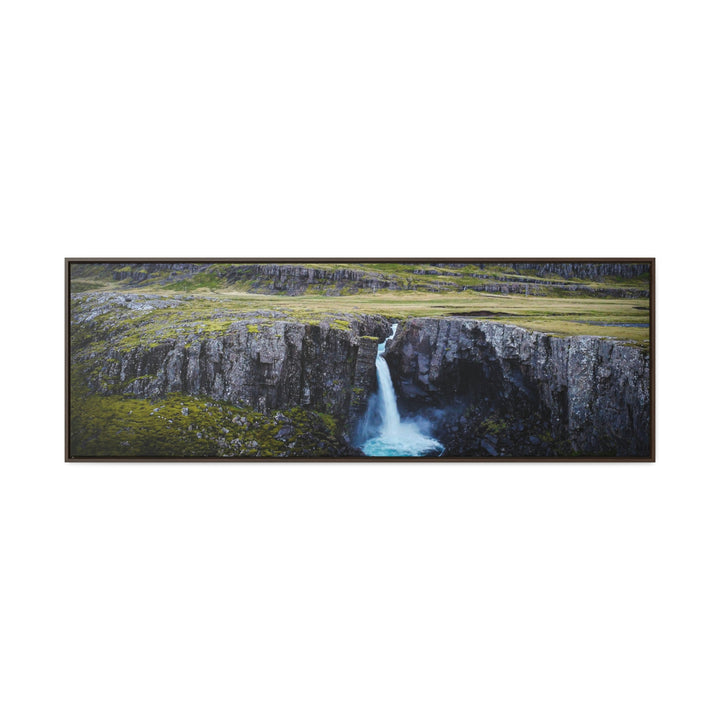 A Remote Waterfall - Canvas with Frame