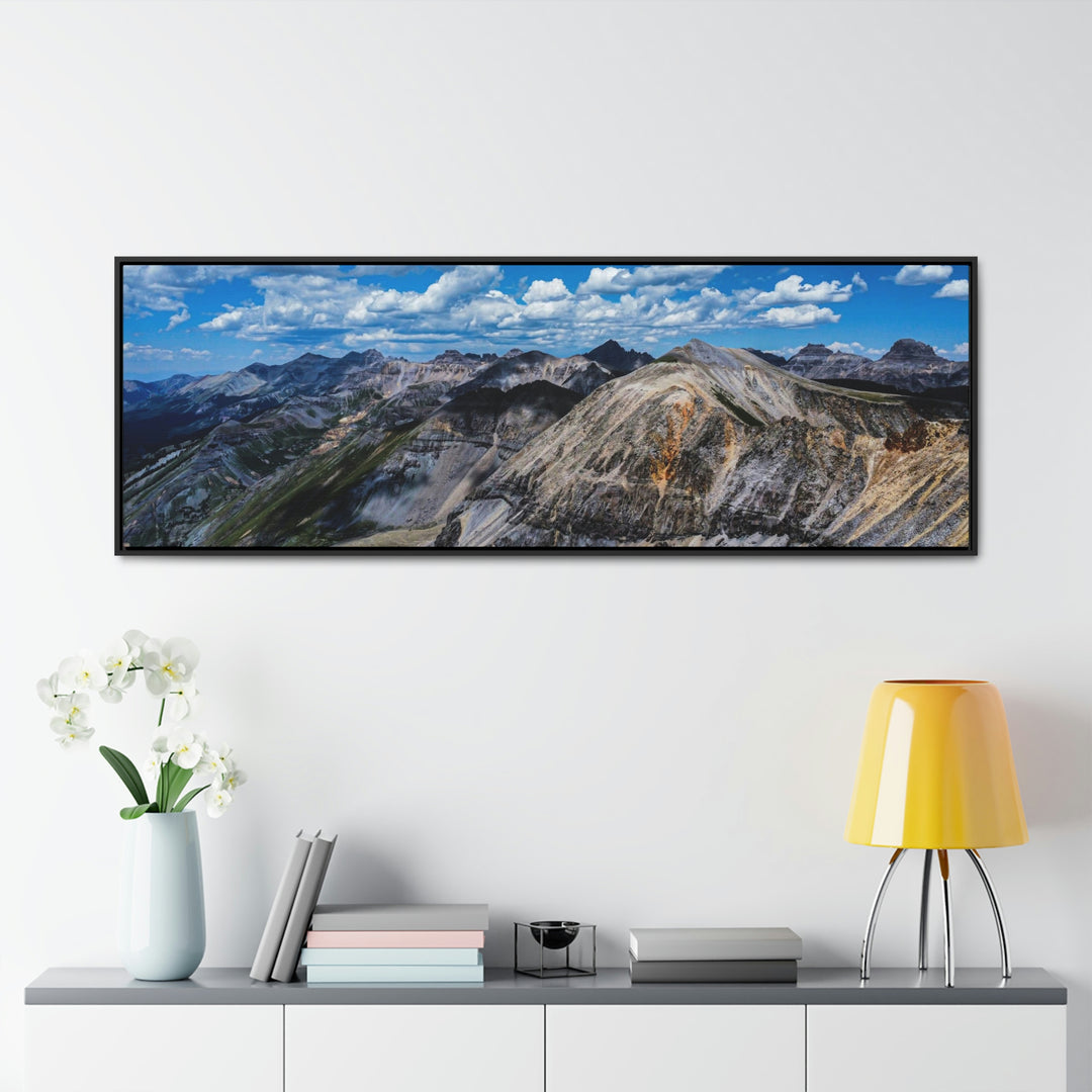 Imogene Pass From the Air - Canvas with Frame