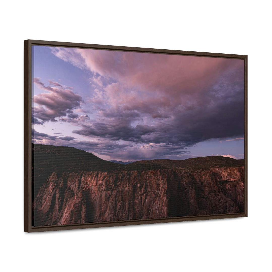 Painted Wall at Sunset Part 3 - Canvas with Frame