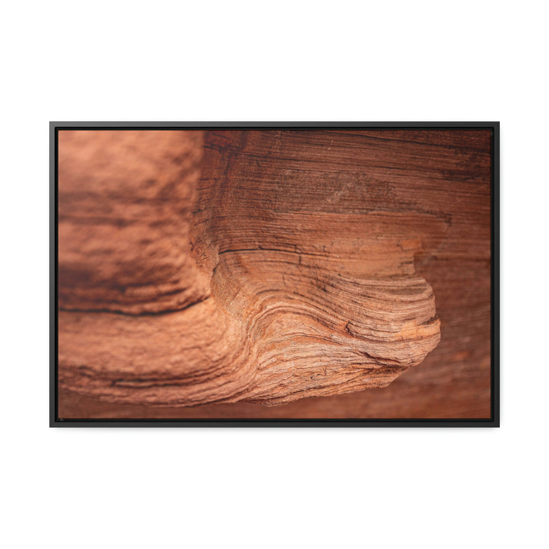 Sedimentary Rock Curves - Canvas with Frame