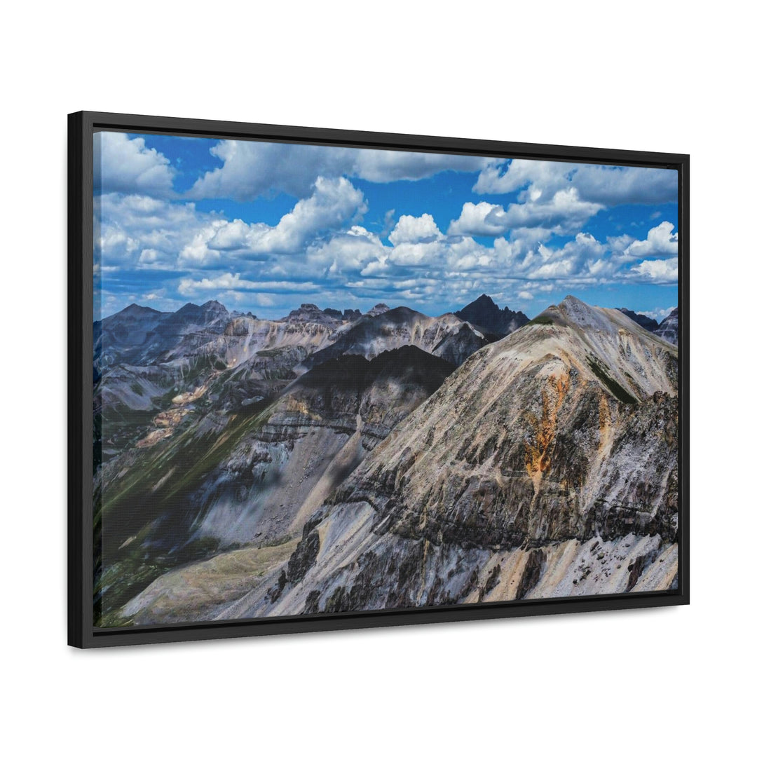 Imogene Pass From the Air - Canvas with Frame