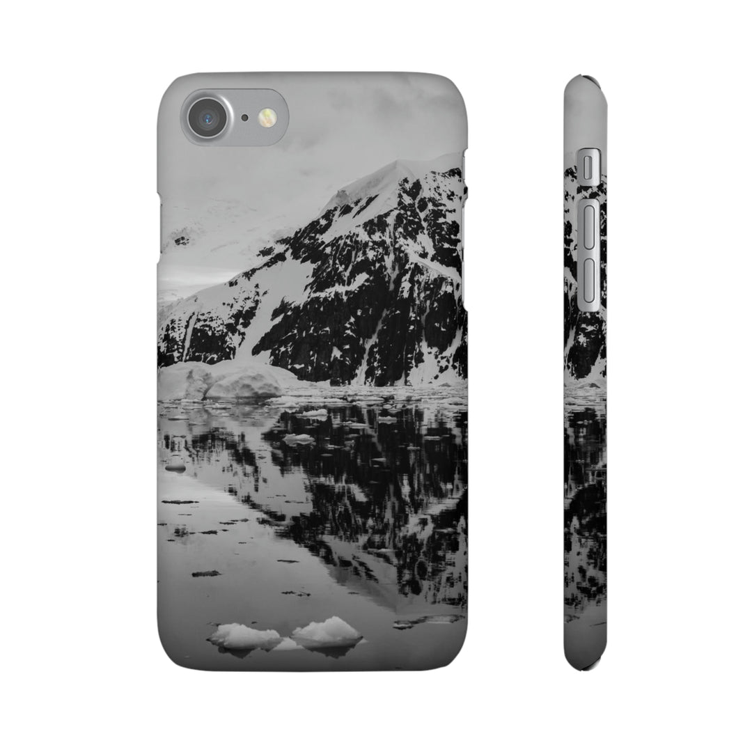 Reflected Calm in Black and White - Phone Case