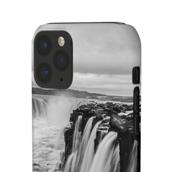 Selfoss in Black and White - Phone Case