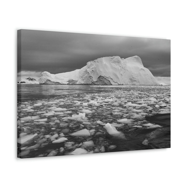 Lane of Ice In Black and White - Canvas