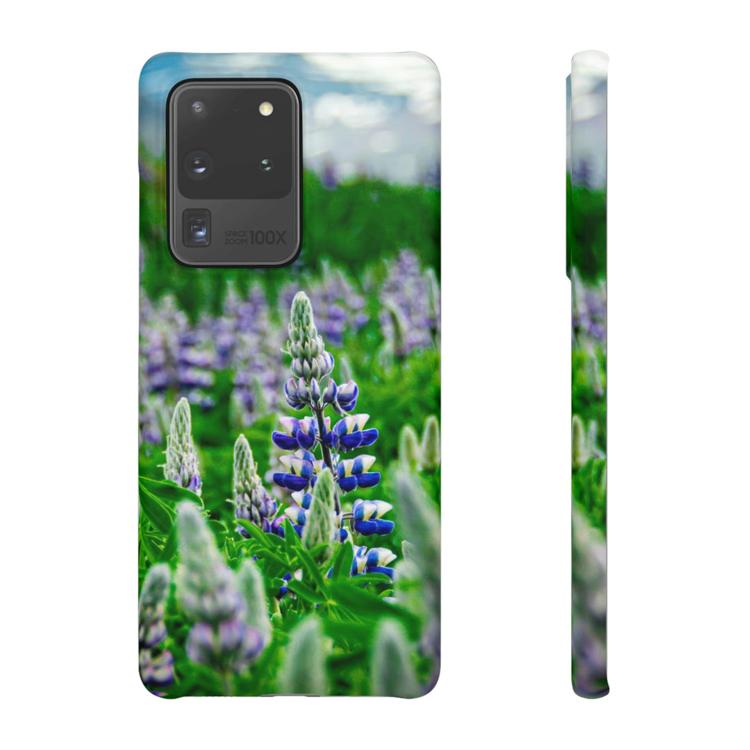 Glowing Lupin with Mountains - Phone Case