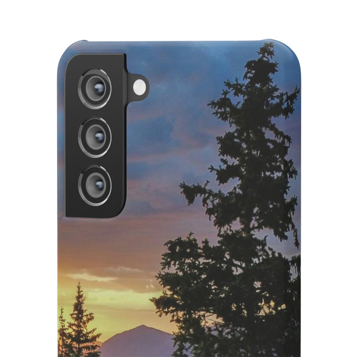 Rainy Sunset Through the Trees - Phone Case