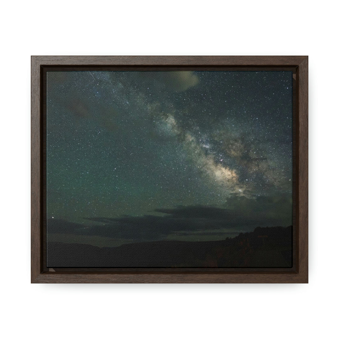 Milky Way Through the Clouds Part 2 - Canvas with Frame