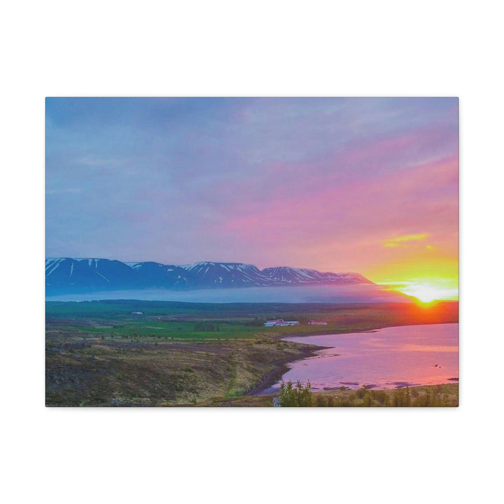 Sunset Over the Fjord Part 2 - Canvas