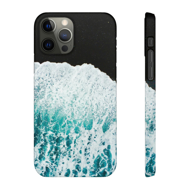 A Wave on Volcanic Sand - Phone Case