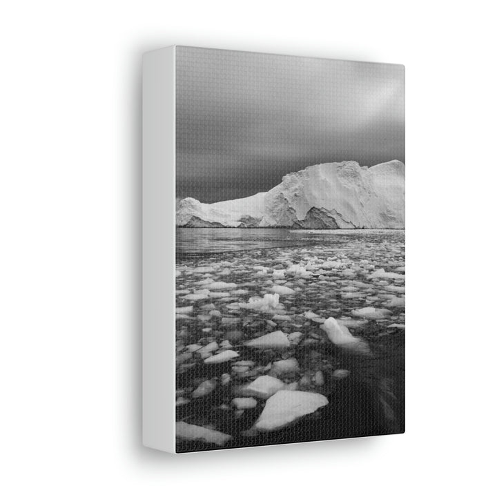 Lane of Ice In Black and White - Canvas