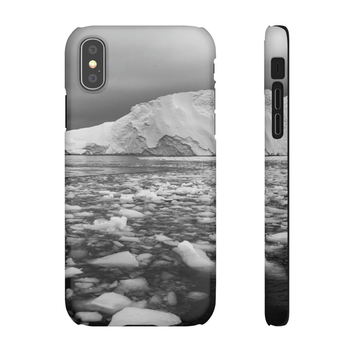 Lane of Ice In Black and White - Phone Case